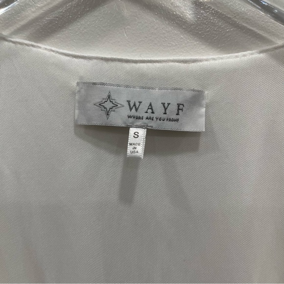 WAYF Nordstrom V-Neck Blouson Midi Dress in White Size Small Blogger Favorite - Picture 8 of 13